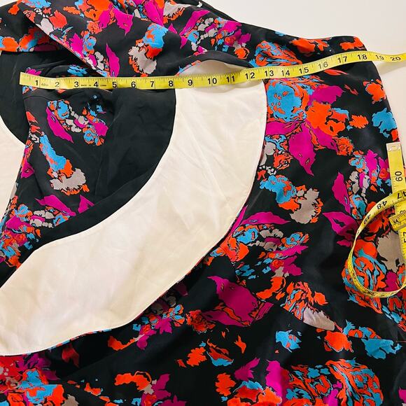 Givenchy Silk Floral One Shoulder Dress Size EU 40 Multicolored - Picture 5 of 11